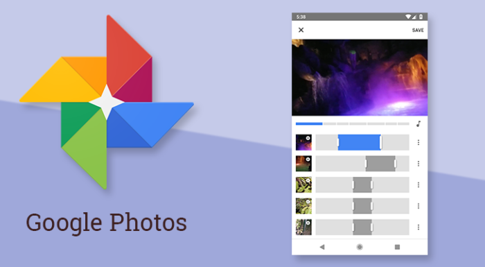 google photos logo and app interface